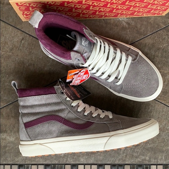 VANS SK-8-HI MTE FROST GRAY/PRUNE WMNS - Picture 2 of 16